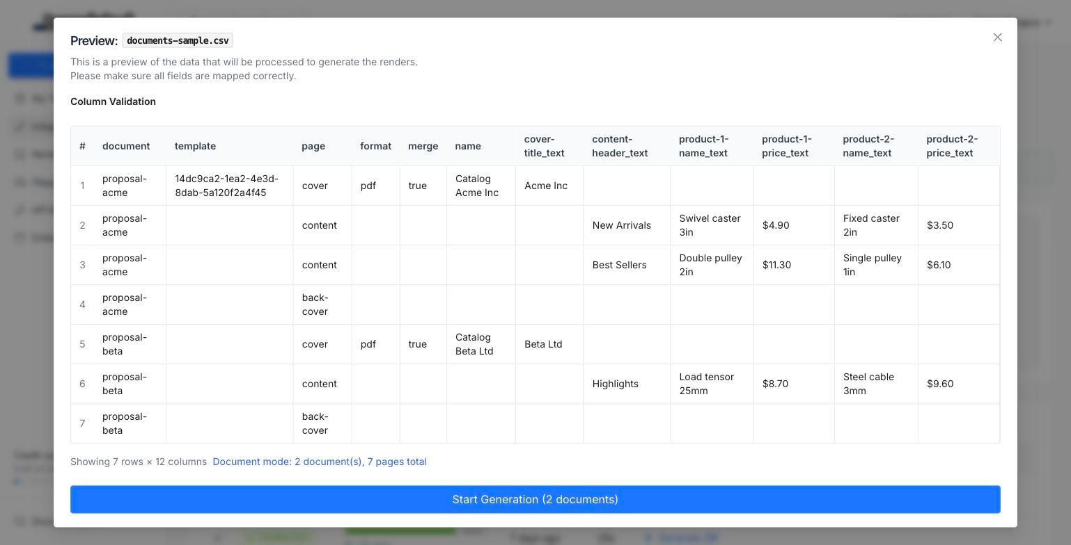 Spreadsheet document mode