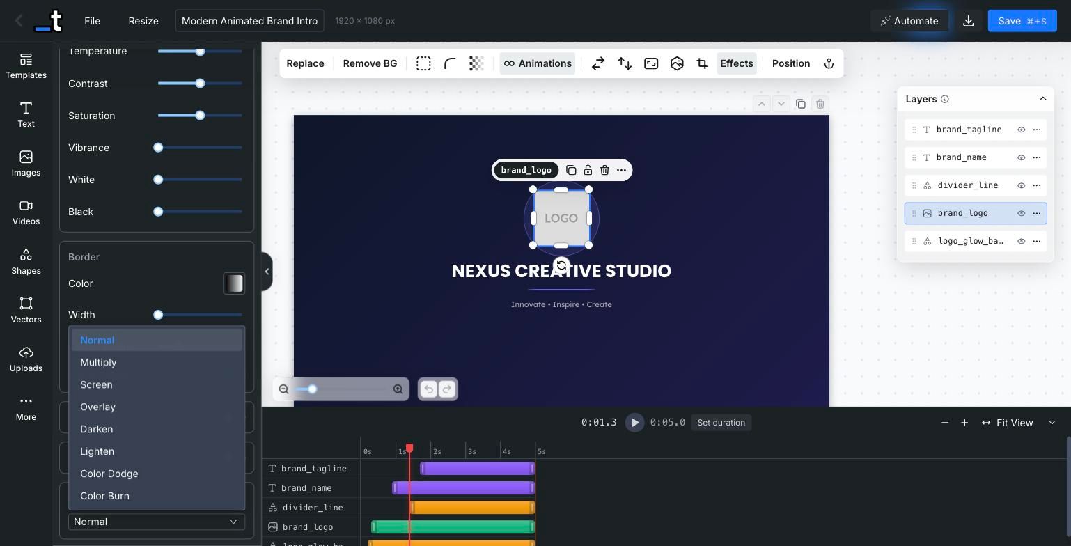 Blend modes